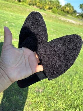 Madden Girl Black Sherpa Mule Slide